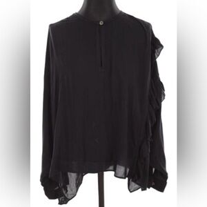Zadig & Voltaire Terra Blouse Black Size Small